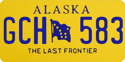AK license plate GCH583