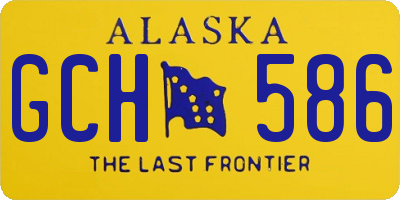 AK license plate GCH586
