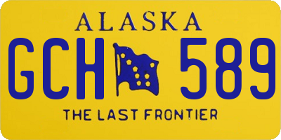 AK license plate GCH589