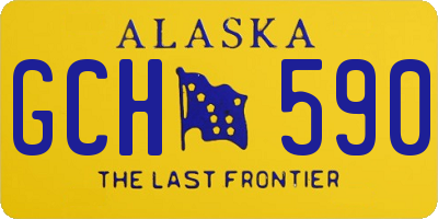 AK license plate GCH590