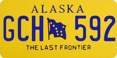 AK license plate GCH592