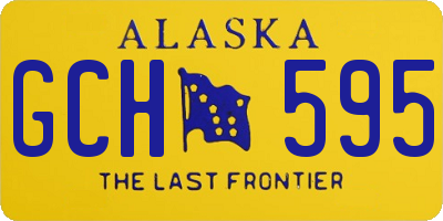 AK license plate GCH595