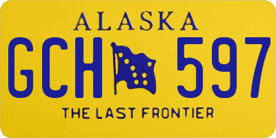 AK license plate GCH597