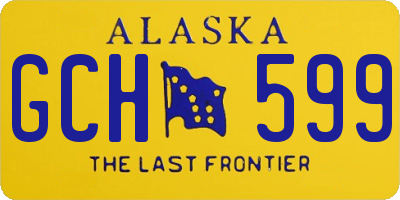 AK license plate GCH599