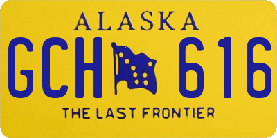 AK license plate GCH616