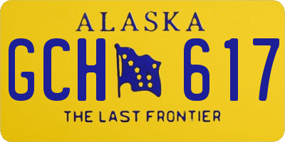 AK license plate GCH617