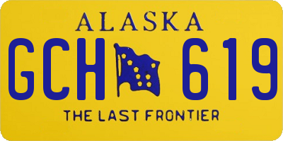 AK license plate GCH619