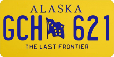 AK license plate GCH621