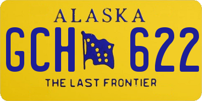 AK license plate GCH622