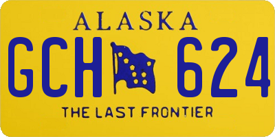 AK license plate GCH624