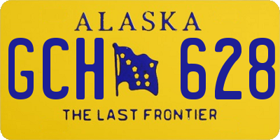 AK license plate GCH628