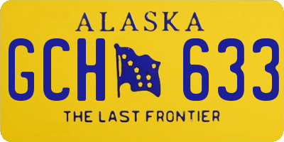 AK license plate GCH633