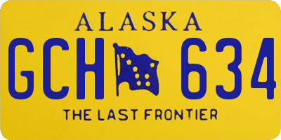 AK license plate GCH634