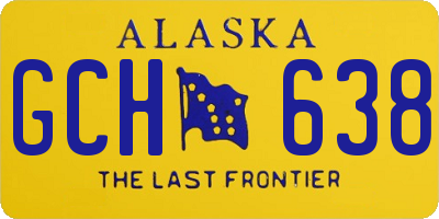 AK license plate GCH638