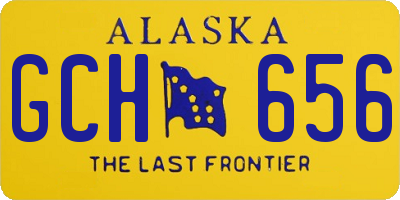 AK license plate GCH656