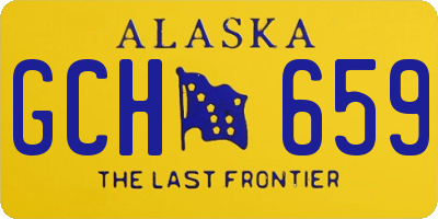AK license plate GCH659