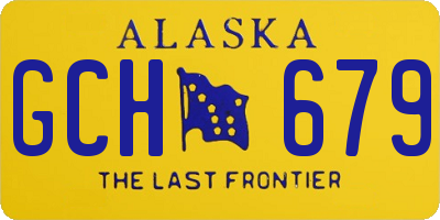 AK license plate GCH679