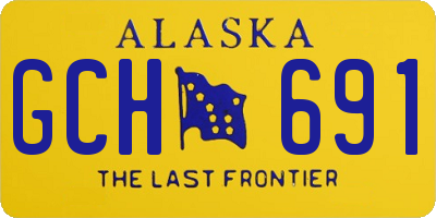 AK license plate GCH691