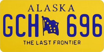 AK license plate GCH696