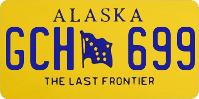 AK license plate GCH699