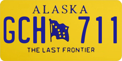 AK license plate GCH711