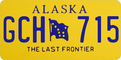 AK license plate GCH715