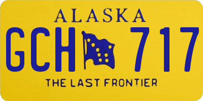 AK license plate GCH717