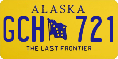 AK license plate GCH721