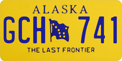 AK license plate GCH741