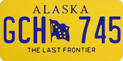 AK license plate GCH745