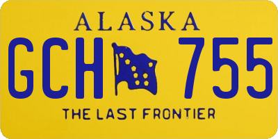 AK license plate GCH755