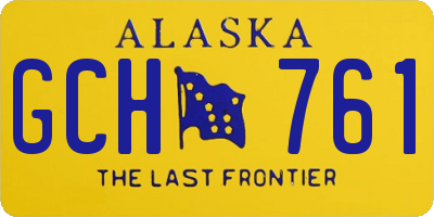 AK license plate GCH761