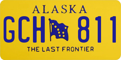 AK license plate GCH811