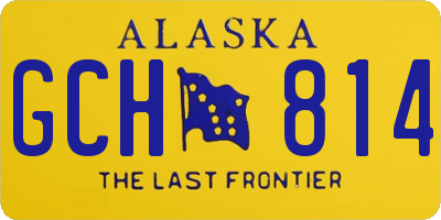 AK license plate GCH814