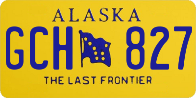AK license plate GCH827