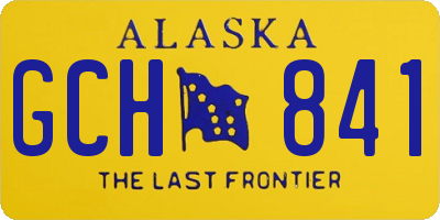 AK license plate GCH841