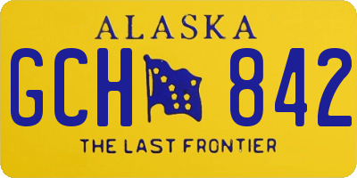 AK license plate GCH842