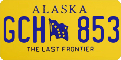 AK license plate GCH853