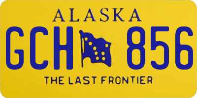 AK license plate GCH856