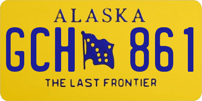 AK license plate GCH861