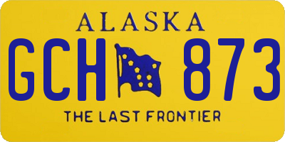 AK license plate GCH873