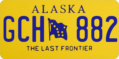 AK license plate GCH882