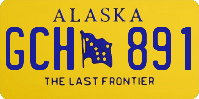 AK license plate GCH891