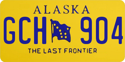 AK license plate GCH904