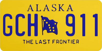 AK license plate GCH911