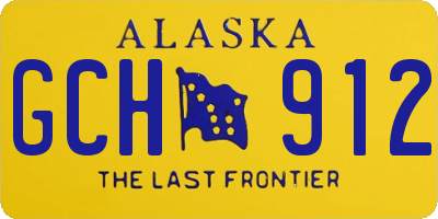 AK license plate GCH912