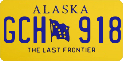 AK license plate GCH918