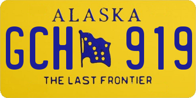 AK license plate GCH919
