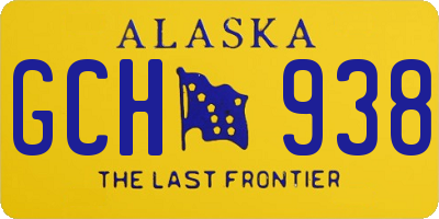 AK license plate GCH938