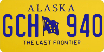 AK license plate GCH940